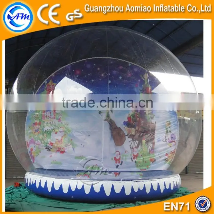 Xmas inflatable snow globe, christmas inflatable snow globe sale