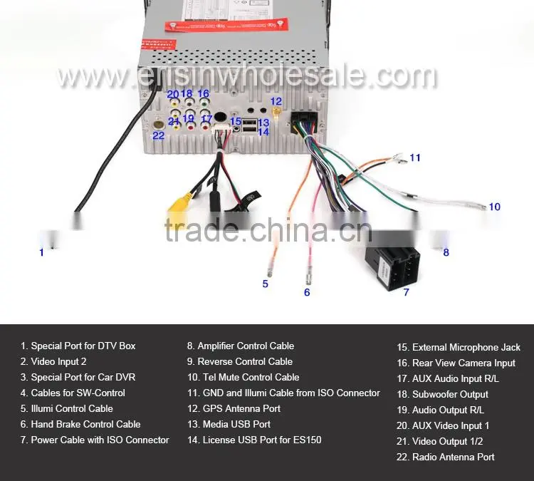 Erisin ES8020M 8" Cheap MTK Car Audio DVD GPS Navigation System