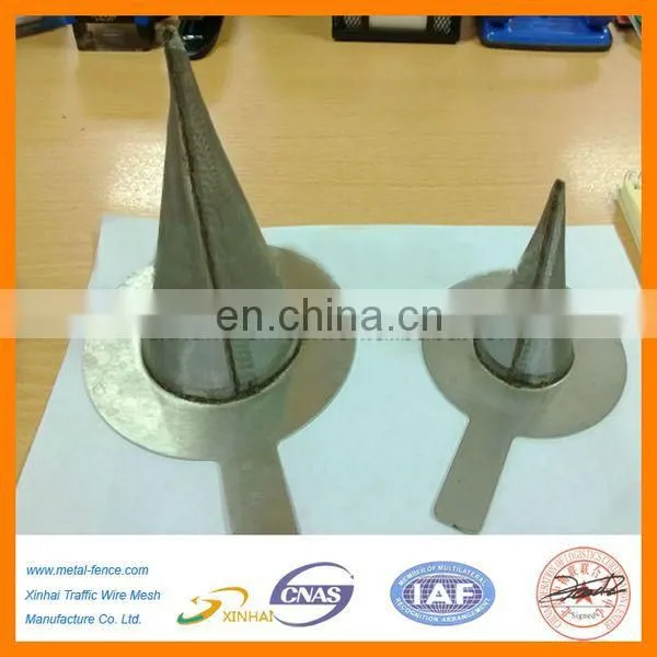 Cone wire mesh strainer/Stainless steel tumbler wire mesh cone filters