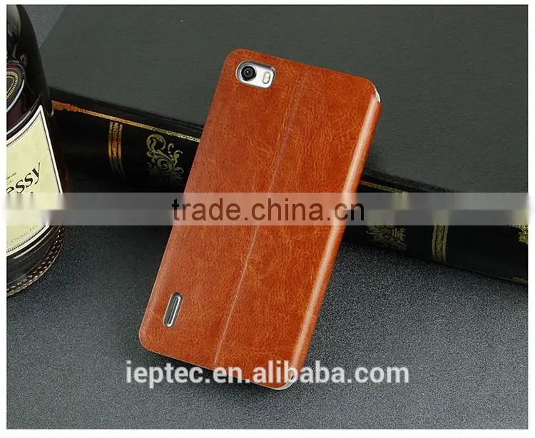 MOFi Flip PU Leather Case Cover for Huawei honor 6, Mobile Phone Case for Huawei honor6
