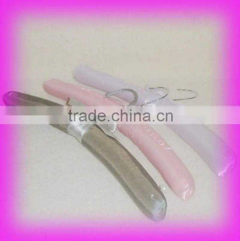 DSL74 styish satin wrapped hanger for dresses