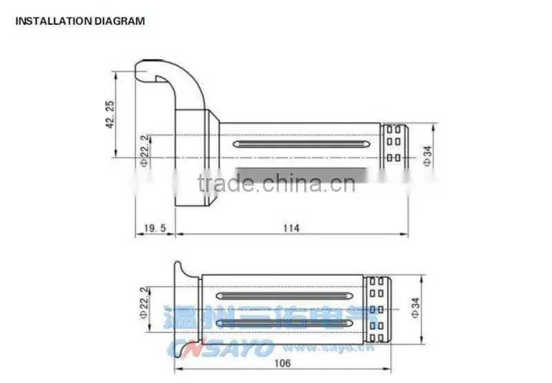 CNSAYO handle throttle(ZB01 for electric vehicles)