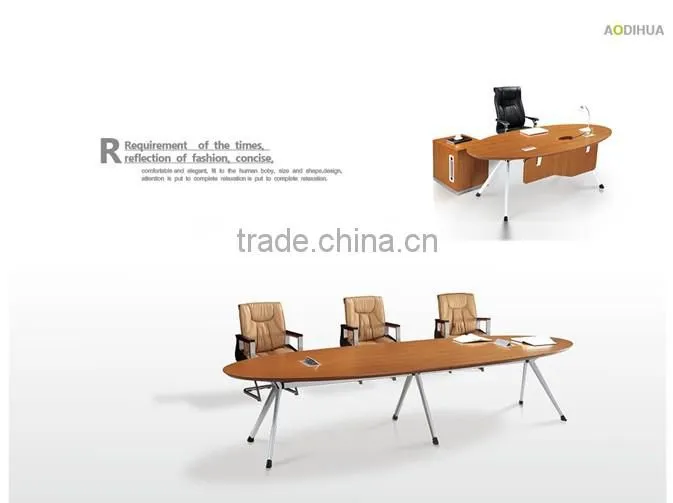 2015# latest design office modern conference table metal leg PS-207