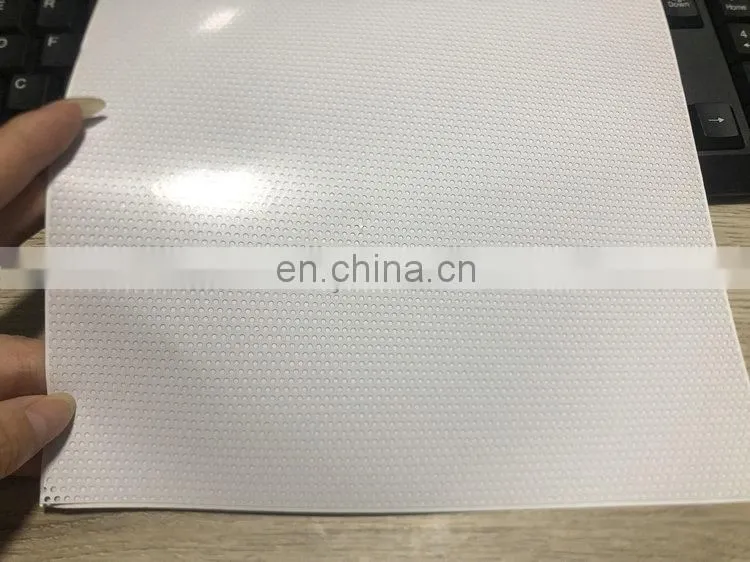 Matte surface micro perforated vinyl window film covering one way vision for advertising