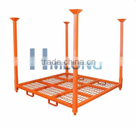 Steel pipe stack storage warehouse tire rack