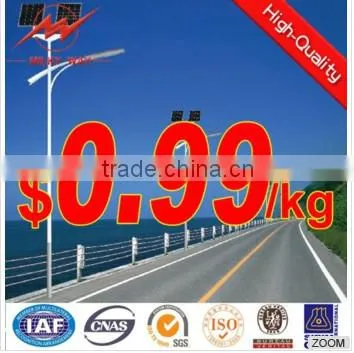 high way Galvanized folding solar led street light for sale
