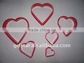 Heart Shaped Romantic Plastic Biscuit Mold