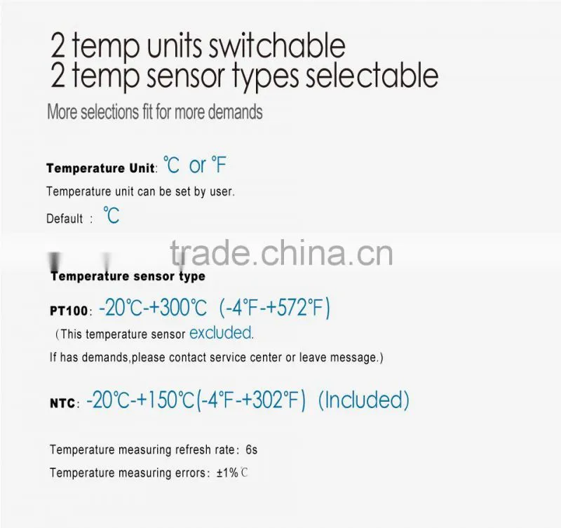 Runleader RL-TM003 TEMP METER thermometer temperature meter for motorcycle snowmobile concrete mixer truck drilling machine
