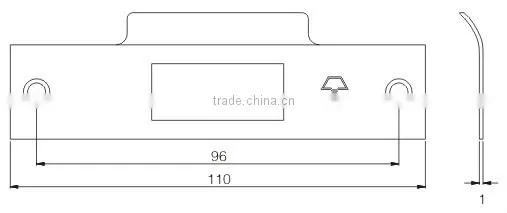 Lock body gusset plate KB-05