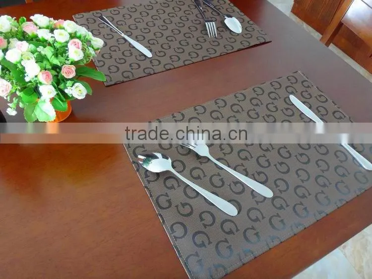 High Quality Pvc Placemat hotel restaurant