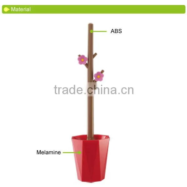 D543 flower plastic toilet brush toilet brush holder toilet brush