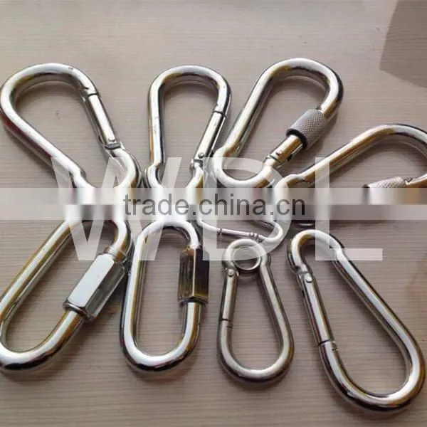 Spring Hook With No Screw Stainless Steel Stainless Steel Snap Hook Caribine Hook for Sale China