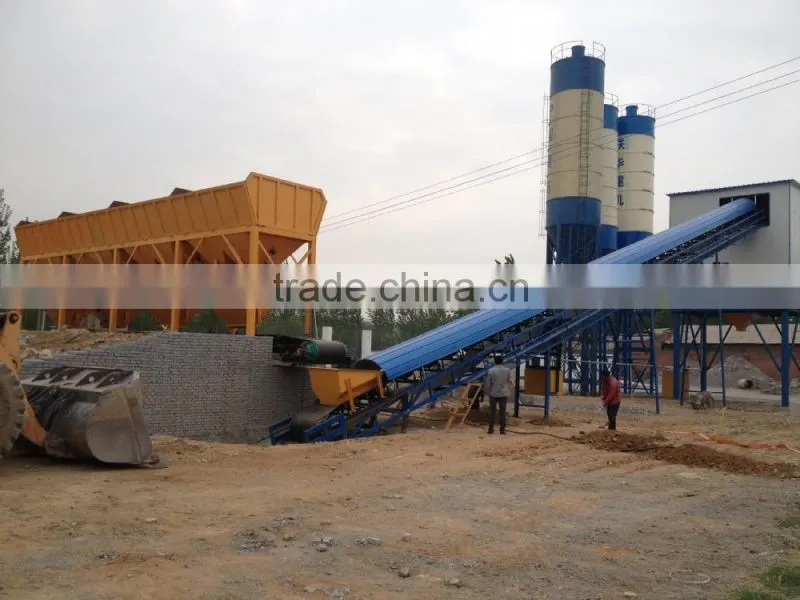 Advanced Design HZS90 Belt Conveyor Type Concrete Mixing Plant for sale