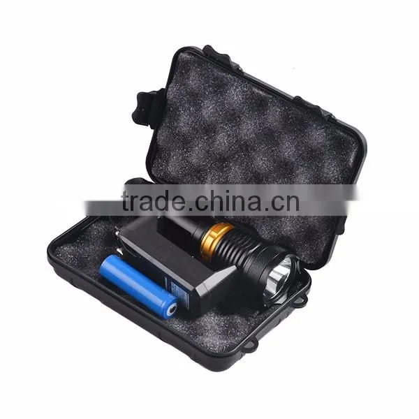 Aluminum Metal Q5 LED Powerful Diving Torch with Printing YT-57