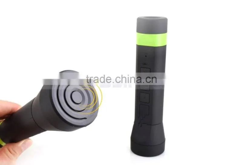 Wireless Portable Power Bank Bluetooth Bike Speaker with 3000mAh Capacity LED Light Speakers for Mobile Phone