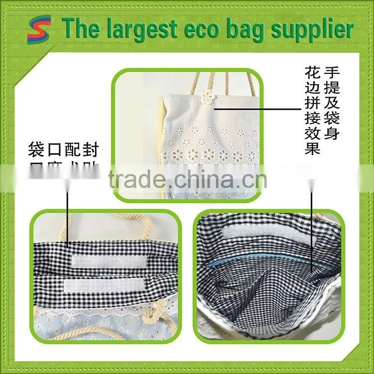 canvas water bag waffle weave cotton cosmetic bag