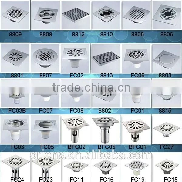 304 Stainless Steel Floor Drain in bathroom sanitary ware
