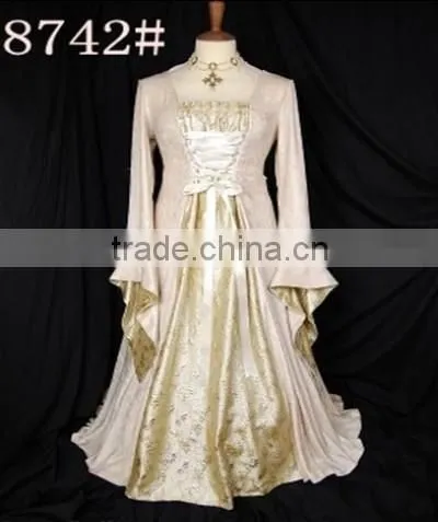 walson 2016 hot Red Hooded Gown Game Thrones Renaissance Medieval Queen Fancy Dress Costume