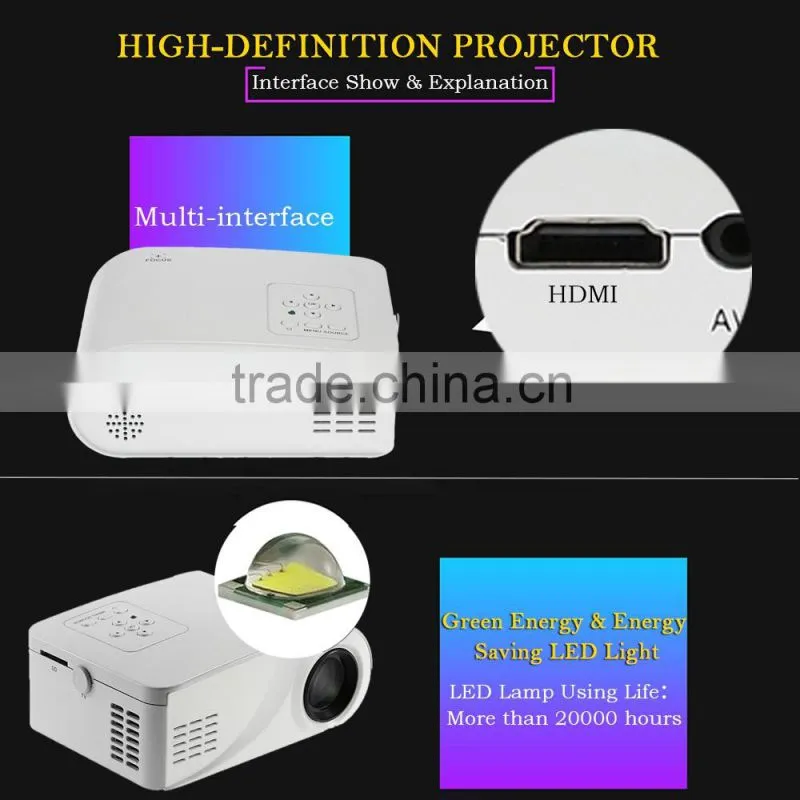 2016 New Arrival X6 Mini Size Full HD 1080P Household Projection Led Video Projector