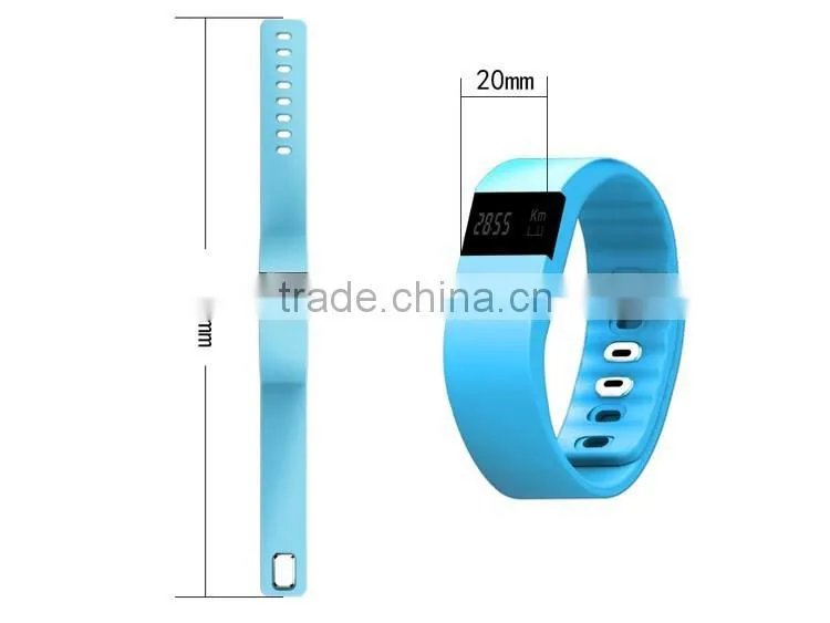 TW64 Bluetooth 4.0 Pulsera Inteligente Passometer Bracelet Sleep Fitness Activity Tracker Call Reminder Smart Band