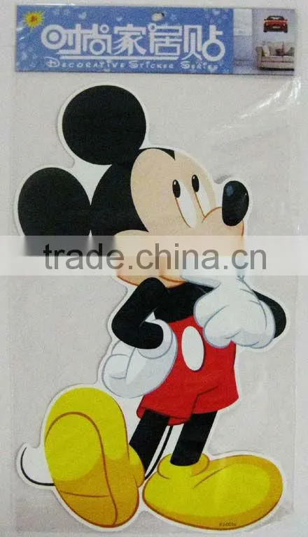mickey kid cartoon peel off sticker window