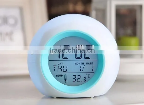 Personalized Wooden LED Alarm Clock, Mini Design Voice Controlling LED digital clock