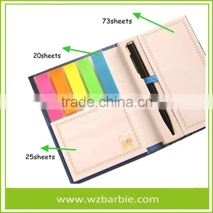 New Design Animal Hardcover Memo Pad With Pen For Business, Gift