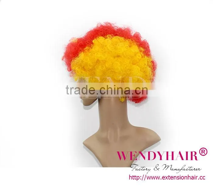 Japanese fiber Fashion football fan wigs hair