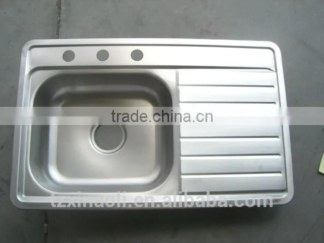 80x50cm XAL8050EL stainless steel kitchen sink single bowl Brushed finish south america