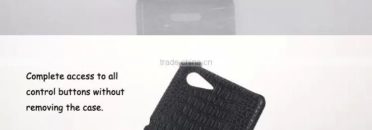 Interesting Products 2015 White Crocodile Leather Case For Sony Mobile Covers,Decorative Pattern Cover Case For Sony Xperia Case