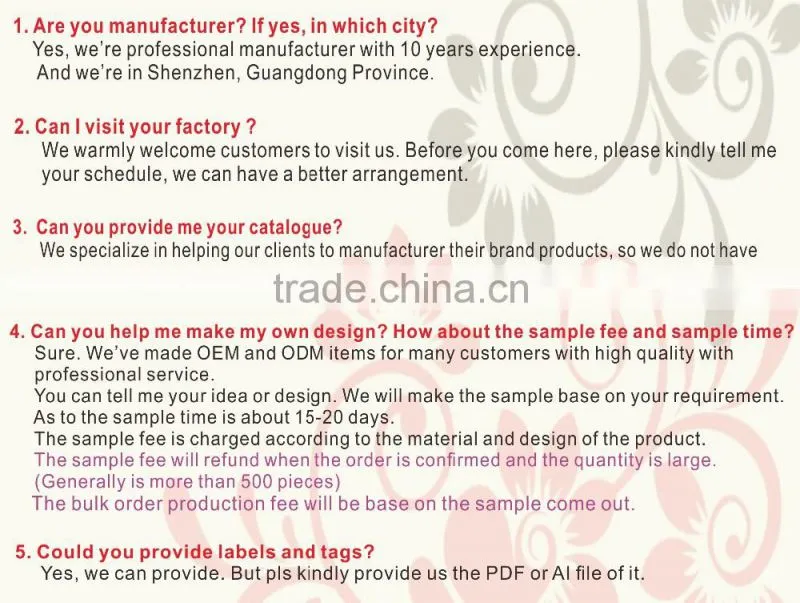 make in China fashion clothes suppliers