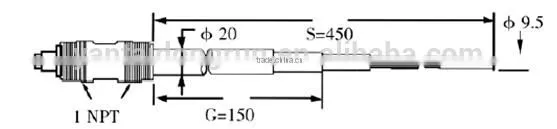 DRFK-98 RF Admittance Level Switch -Corrosion PTFE level switch