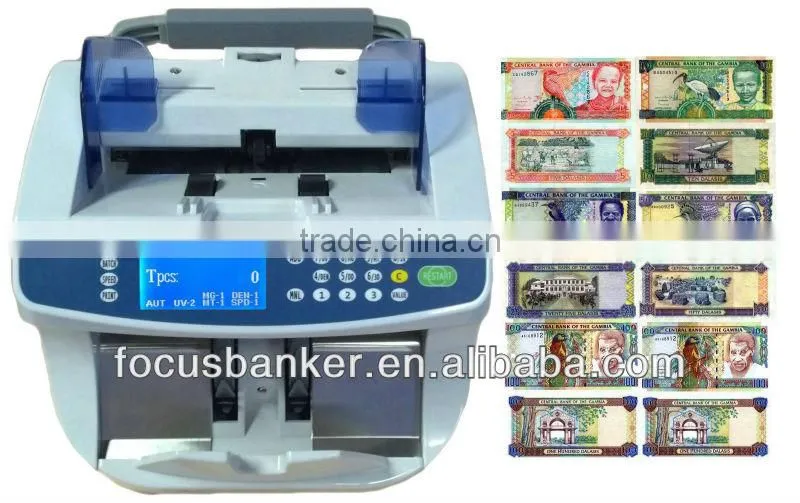 (Attractive Price! ! !) High Speed Front Loading Notes Counting Machine for Gambian dalasi(GMD) Currency