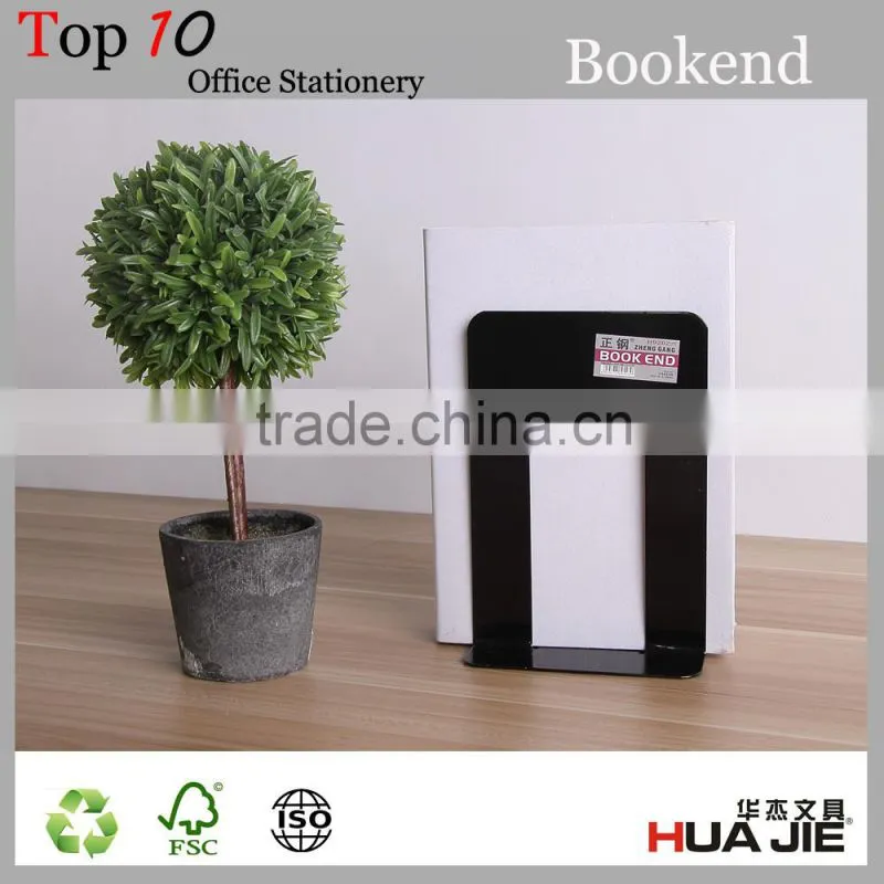 Office desktop storage black creative metal steel Bookend