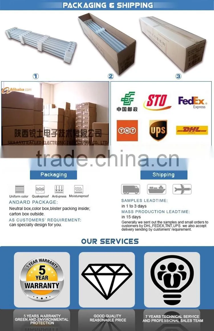 0.6m 1.2m led T8 tube glass lamp