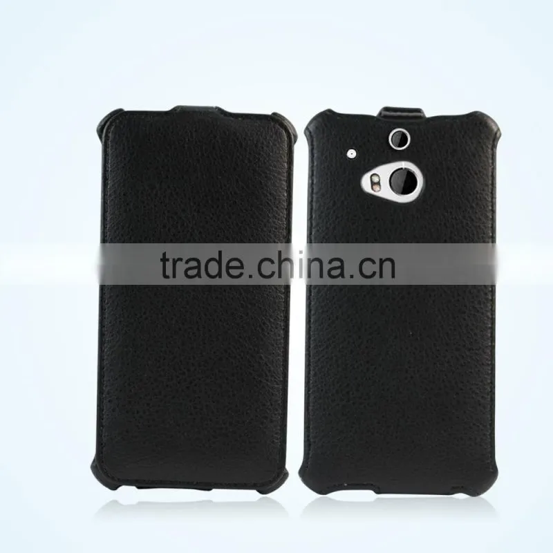 Luxury flip smart phone leather case for HTC one 2 m8