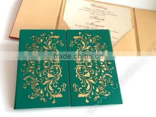 Laser cut wedding invitation Box