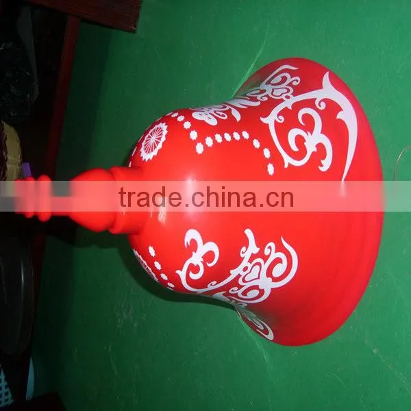 Colorful plastic christmas bell