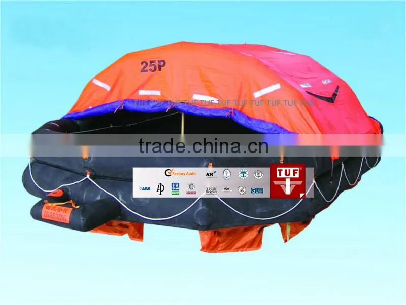 CCS Approved Throw-Over Inflatable Life Raft for 66 Person