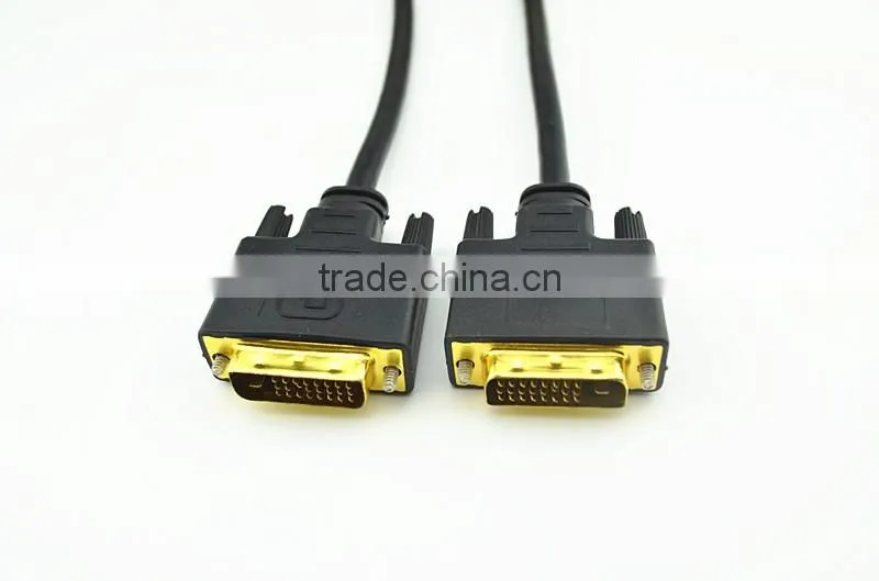 Gold plated connector CCS/BC/TC M to M dvi to av adapter 24+1 wrapped PVC