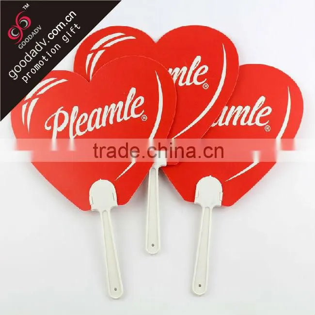 Advertising Plastic Hand Fan Sticks With Logo Printing