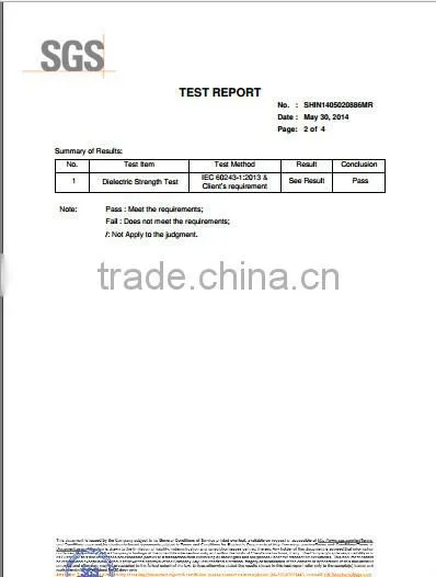 ASTM D 178 requirements switchboard matting class 3 40000V withstand voltage