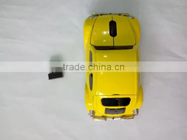 Promotional Gift Car Shaped Novelty Wireless Mouse with LED Lamp