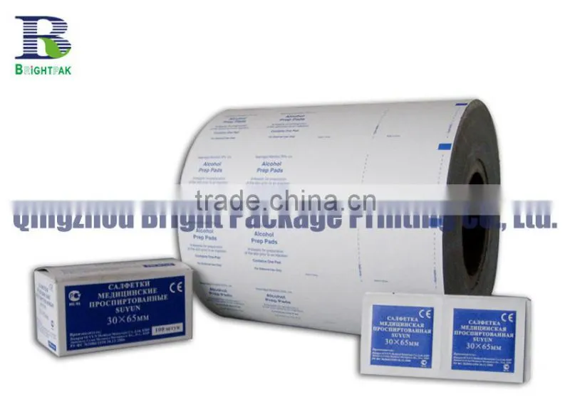 lens/screen cleaning wipes Metallized Aluminum Foil Paper
