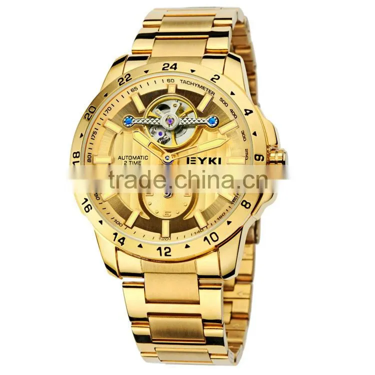 Sport Type Automatic Mechanical Watches Men Genuine leather Wrist Watch