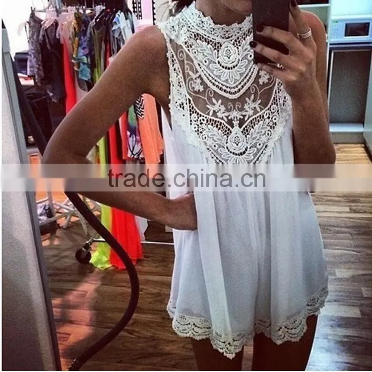 2015 Fashion high quality jumpsuit sexy lace skirts