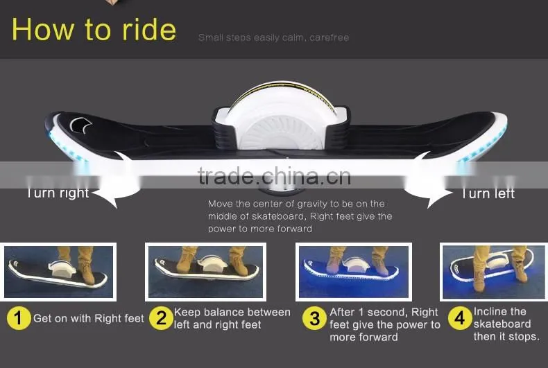 Ecorider OEM Acceptable one wheel skateboard electric