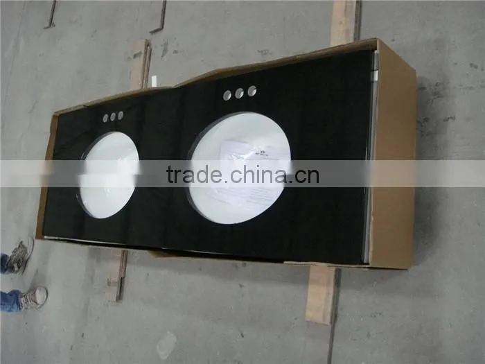 black galaxy granite bathroom vanity