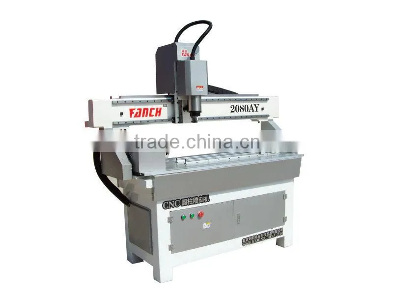 mini cnc round wood router machine /2.2kw spindle/stepper motors/Original Ncstudio controller