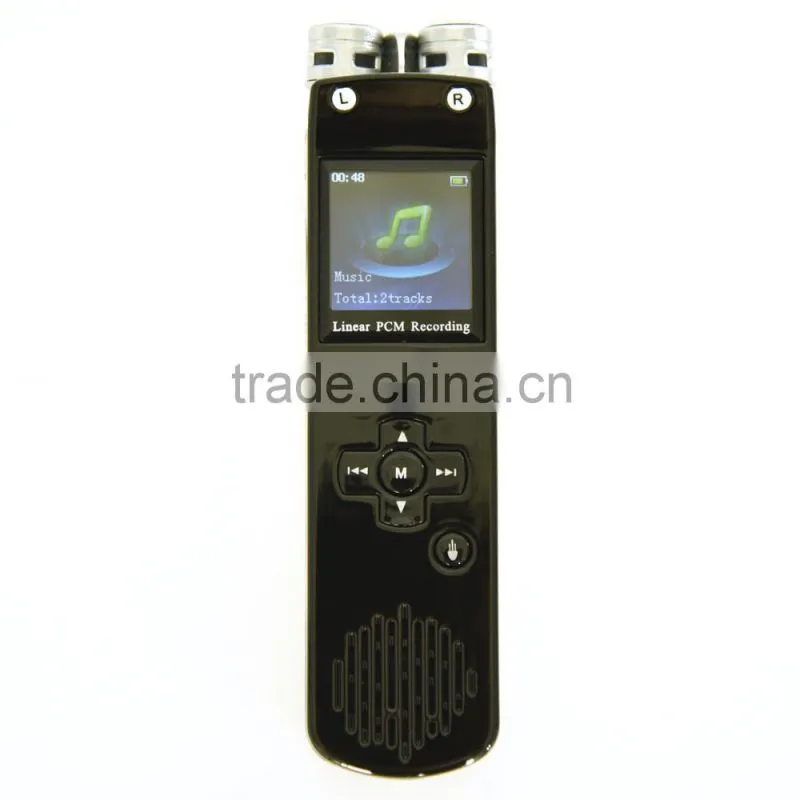 Multi-Language Support Music FM Radio and E-Book High Sensitive LCM Screen Audio Recorder Model F3B